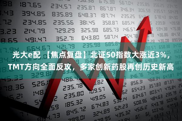 光大e配 【焦点复盘】北证50指数大涨近3%，TMT方向全面反攻，多家创新药股再创历史新高