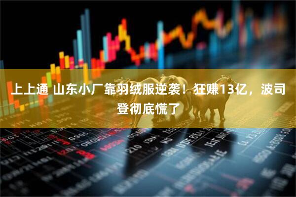 上上通 山东小厂靠羽绒服逆袭！狂赚13亿，波司登彻底慌了